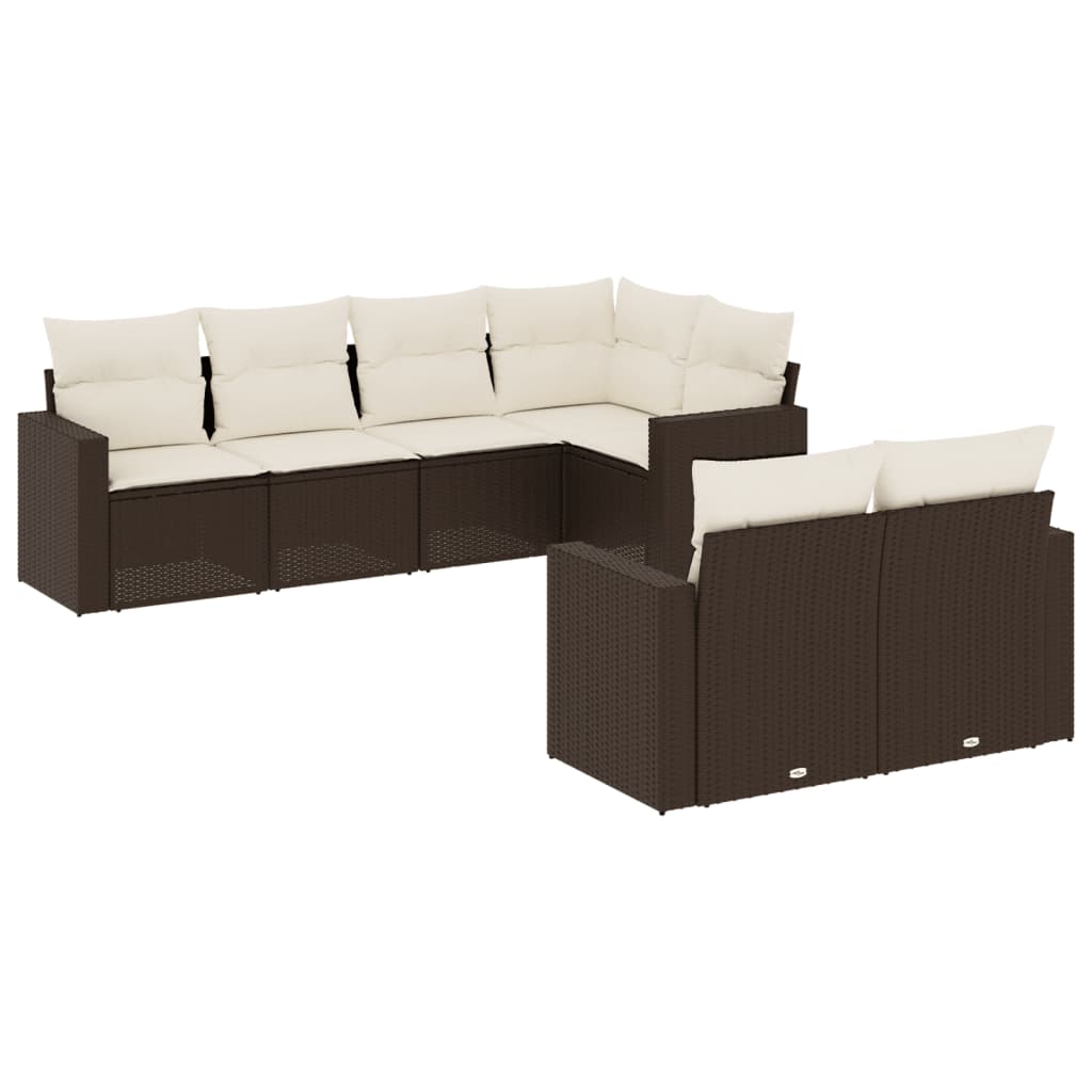 Muebles de jardín con cojines 7 PCS RACONED RESINA