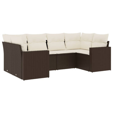 Muebles de jardín con cojines 6 PCS RACONED RESINA