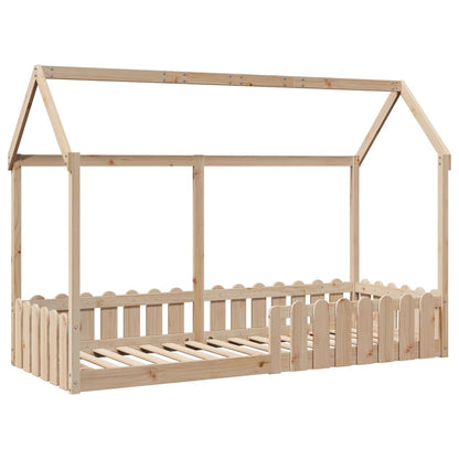 Children's bed frame 70x140cm solid pine wood