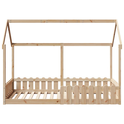 Children's bed frame 70x140cm solid pine wood