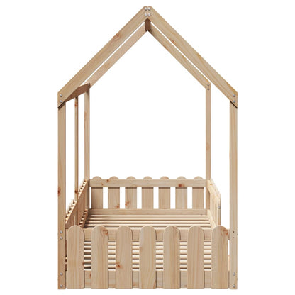 Children's bed frame 70x140cm solid pine wood