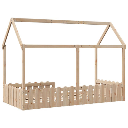 Children's bed frame 70x140cm solid pine wood