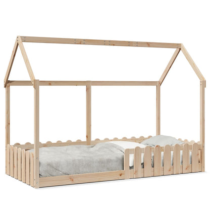 Children's bed frame 70x140cm solid pine wood