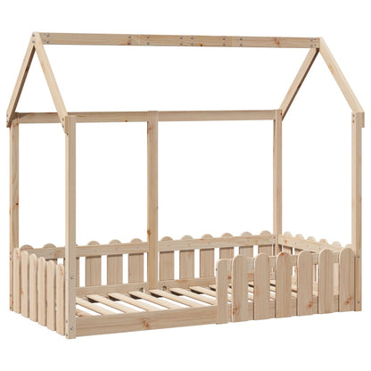 Children's bed frame 70x140cm solid pine wood