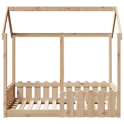 Children's bed frame 70x140cm solid pine wood