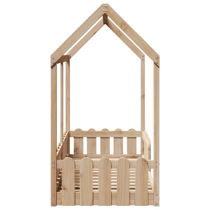 Children's bed frame 70x140cm solid pine wood