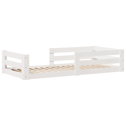 Bed frame without mattress 70x140 cm solid pine wood