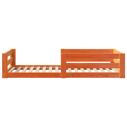 Bed frame without mattress 70x140 cm solid pine wood