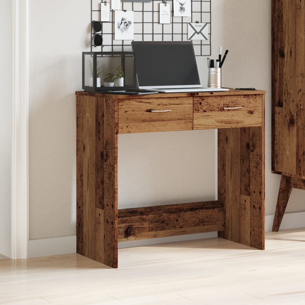 Büro Old Wood Style 80x40x75 cm Ingenieurholz Holz