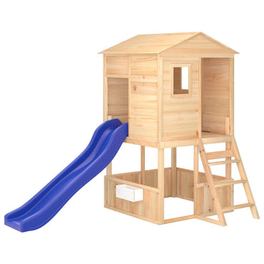 Struktur des Outdoor Games House mit Rutsche für feste Kiefern Kinder