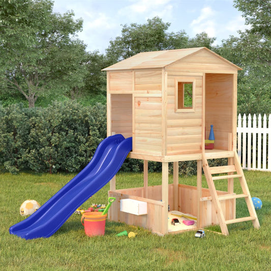 Struktur des Outdoor Games House mit Rutsche für feste Kiefern Kinder