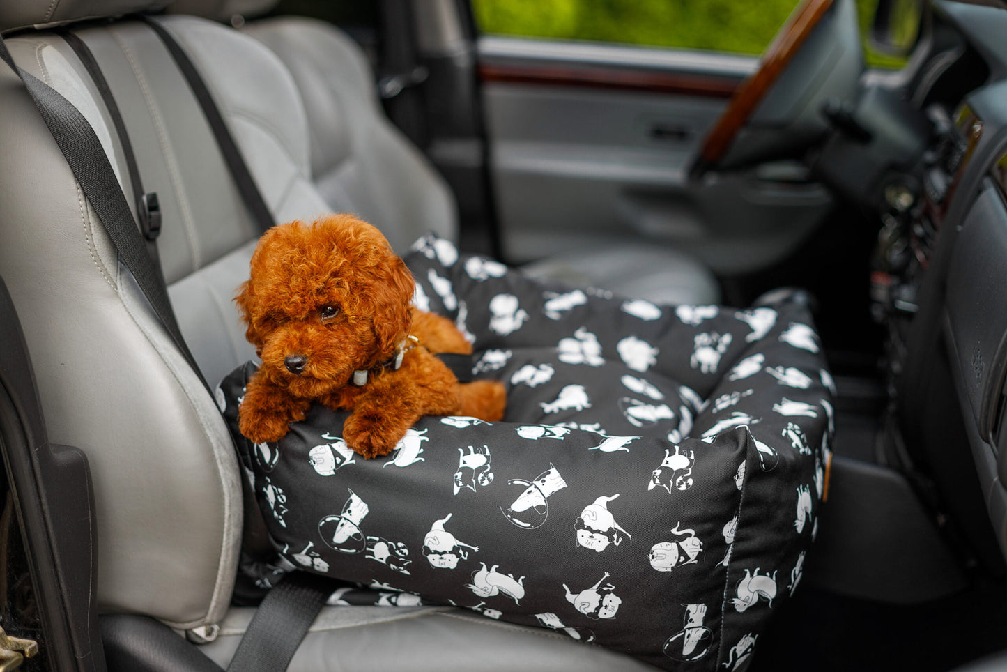 Asiento de coche para coche de cesta animood para perros julian