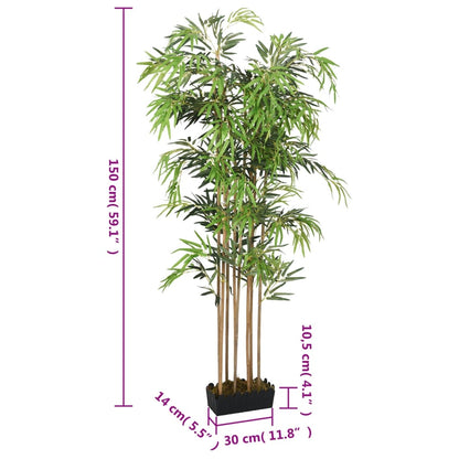 Plante artificielle en pot Bambou 1095 feuilles 150cm