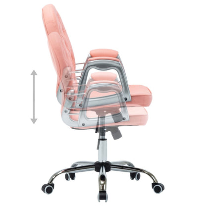 Chaise de bureau pivotante Rose Similicuir MADOKA