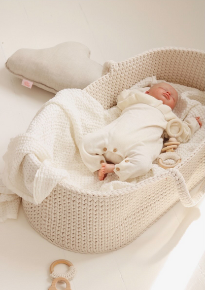 Couffin bébé au crochet avec matelas Moïse