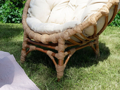 Round Willow Wood Garden Armchair CLER