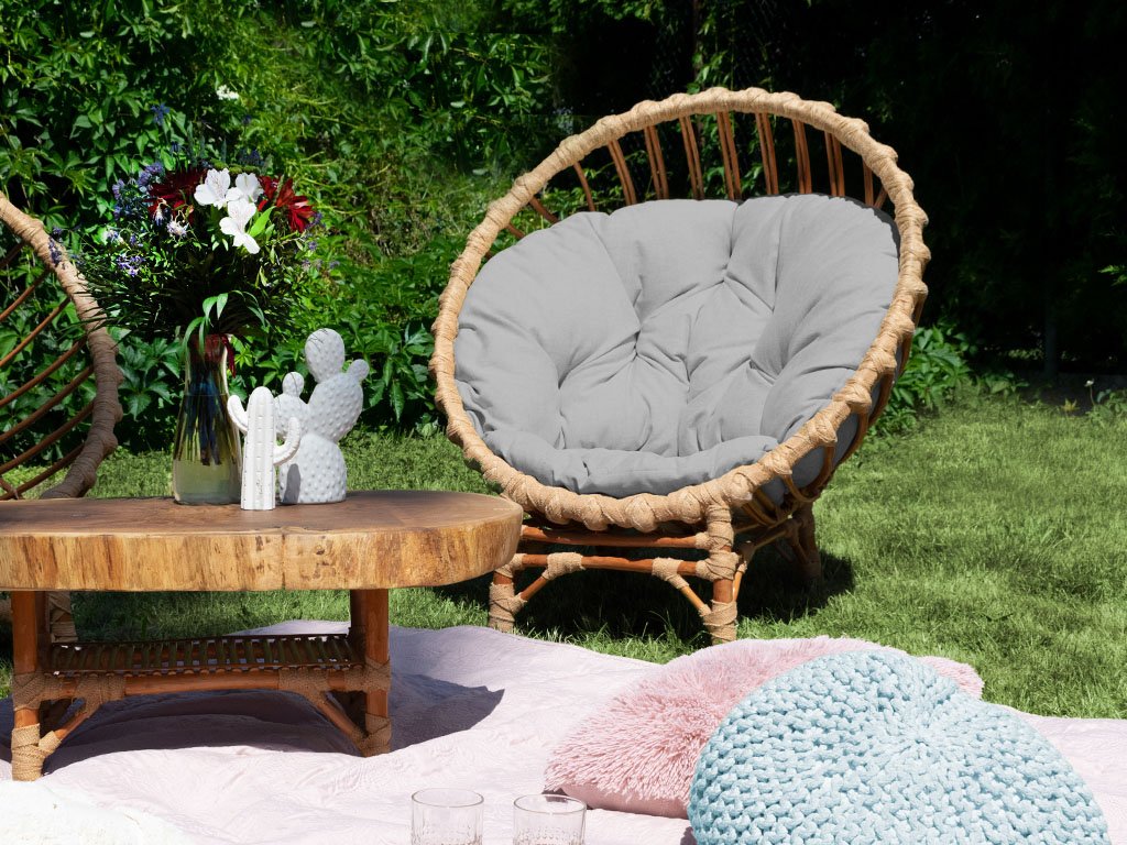 Round Willow Wood Garden Armchair CLER