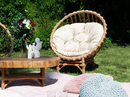 Round Willow Wood Garden Armchair CLER