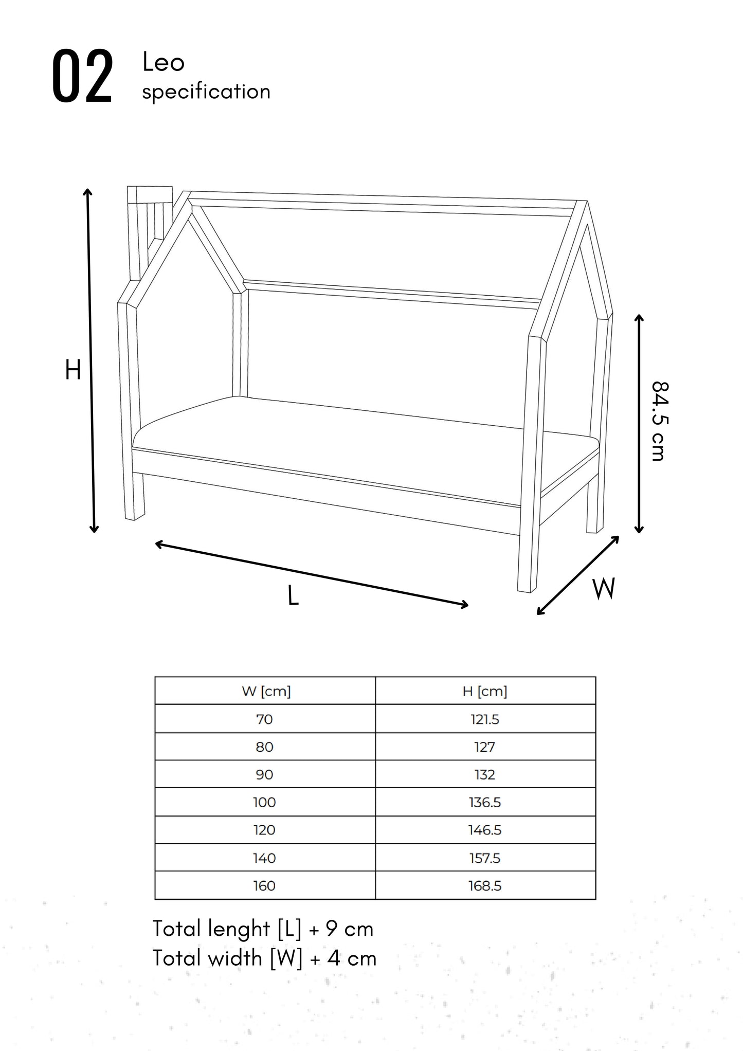 Cama de cabaña Leo