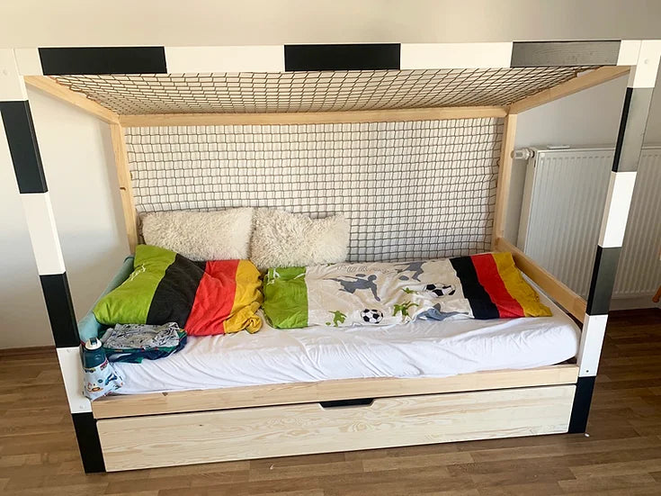 Football Cage Toddler Bed with Drawer