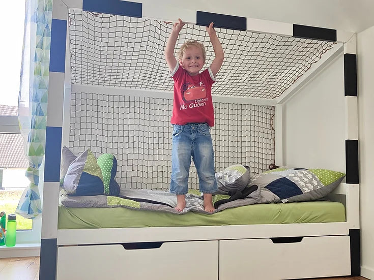 Football Cage Toddler Bed with Drawer