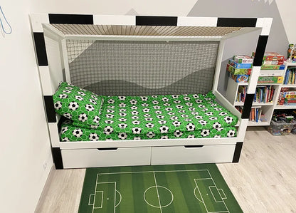 Football Cage Toddler Bed with Drawer