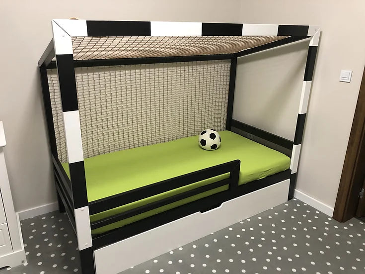 Football Cage Toddler Bed with Drawer