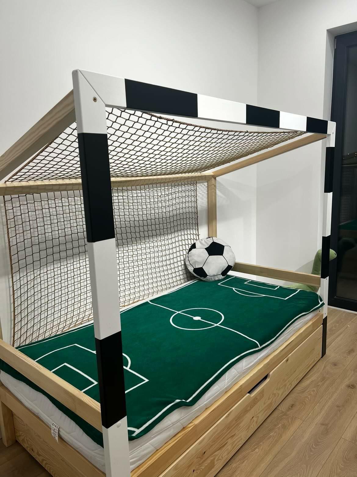 Football Cage Toddler Bed with Drawer