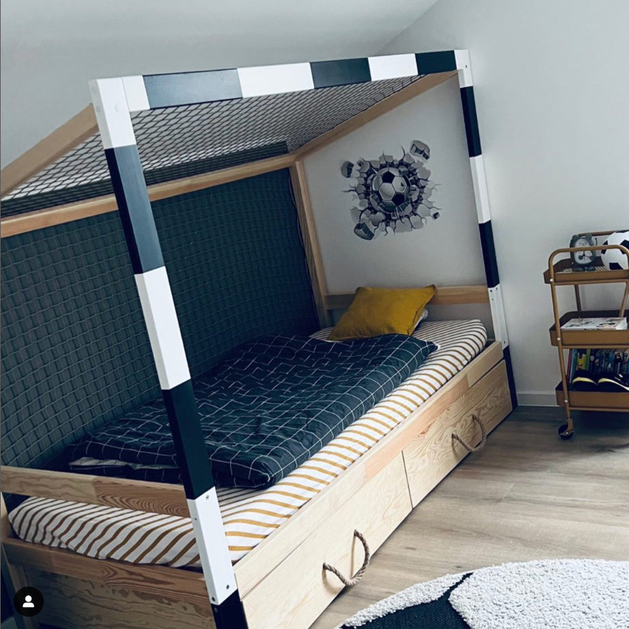 Football Cage Toddler Bed with Drawer