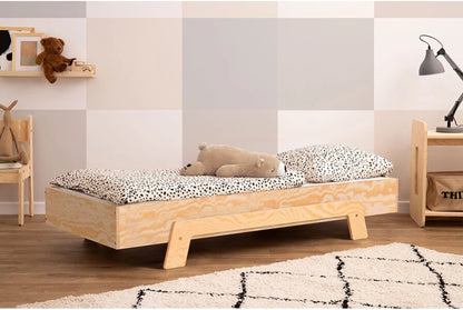 Cama infantil de rompecabezas natural