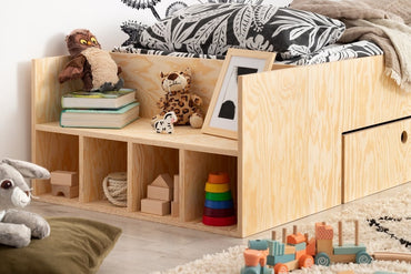 Children's bed with MLC drawer