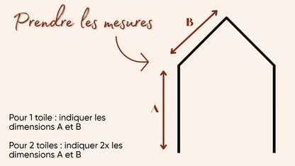 Habillage Maisonnette fleuri "Flower Power" pour lit Cabane