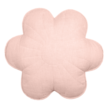 Coussin décoratif Fleur en Velours ou Lin différents coloris