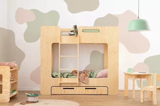 Bunk child bed with Mimi D drawer