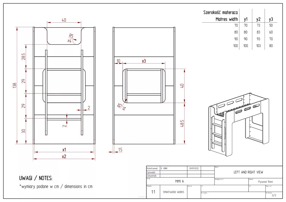 Mimi a mezzanine children's bed