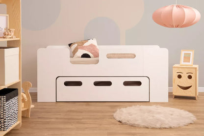 Children's bed with pee drawer