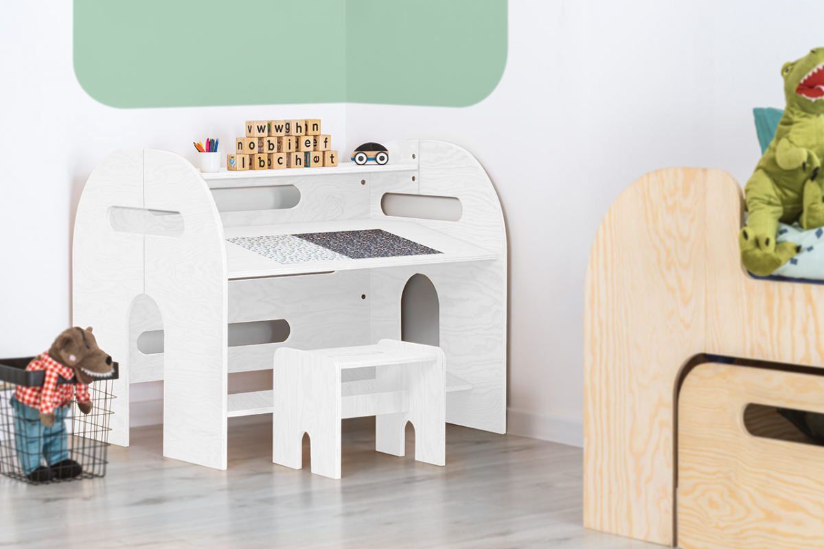 Bureau MUNDO pour enfant avec assise