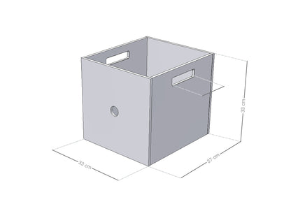 Boîte de rangement en bois dés DICE