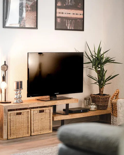 Massive mango wood tv cabinet