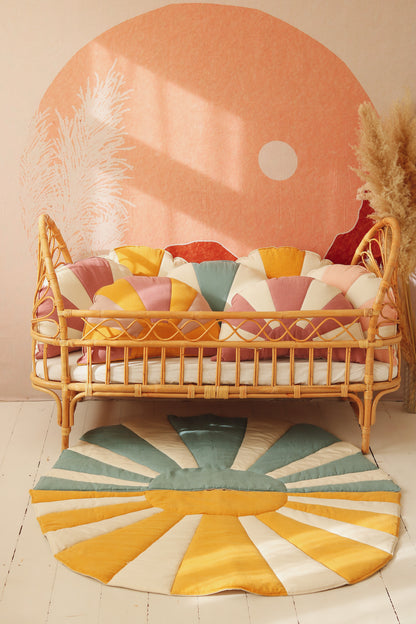 Tapis moelleux pour enfant en Lin Soleil the Sunshine "Dinner in Sausalito"