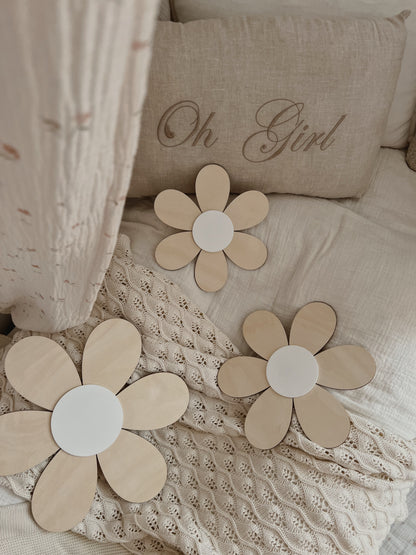 Beautiful wall decoration set of 3 flowers