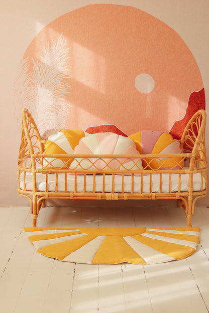 Tapis moelleux pour enfant en Lin Soleil the Sunshine "Dinner in Sausalito"