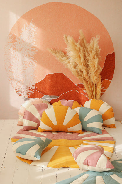 Coussin décoratif Soleil Sunshine "Dinner in Sausalito"