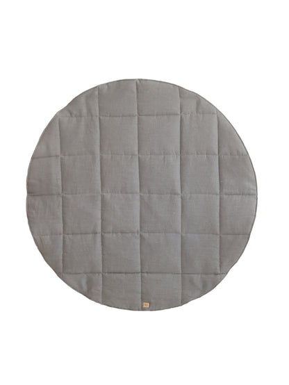 Tapis moelleux pour enfant lin et coton "Grey Linen"