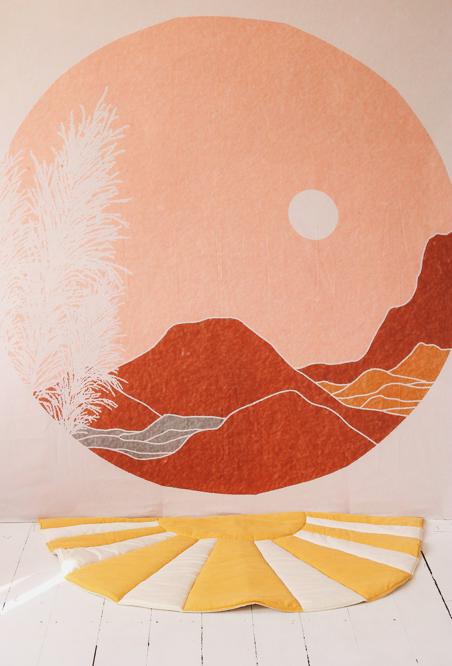 Tapis moelleux pour enfant en Lin Soleil the Sunshine "Dinner in Sausalito"