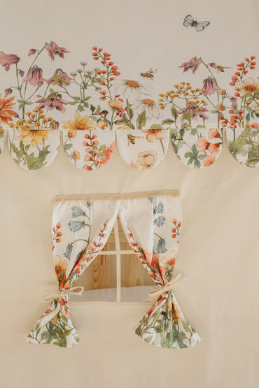 Habillage Maisonnette "Wilde Flowers" pour lit Cabane