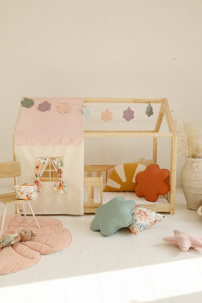 Habillage Maisonnette Rose "Pink" pour lit Cabane