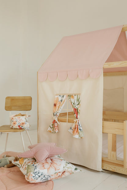 Habillage Maisonnette Rose "Pink" pour lit Cabane