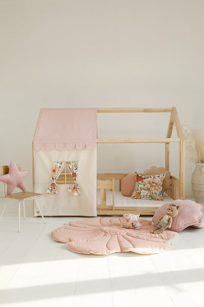 Habillage Maisonnette Rose "Pink" pour lit Cabane