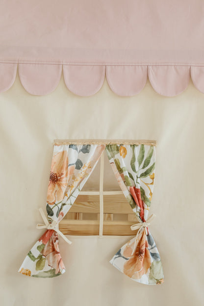 Habillage Maisonnette Rose "Pink" pour lit Cabane